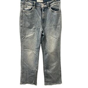 Flying Monkey Wide Leg Denim Jeans Size 29 Women's Light Gray Flare Jeans